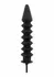 HIDDEN DESIRE Inflatable Ribbed Plug Expert Silicone Black Large