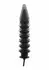 HIDDEN DESIRE Inflatable Ribbed Plug Expert Silicone Black Large