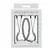 S&M Adjustable Heart Nipple Clips with Comfort Pads, Silver Finish