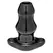 Perfect Fit Double Tunnel Plug XL Black - Large Hollow System Plug
