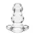 Perfect Fit Double Tunnel Plug Large Intimate System Clear 11.4 cm