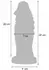 Devil Monster Silicone Intimate Machine with Suction Base, Large, Black