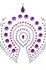 Bijoux Indiscrets Flamboyant Body Jewels Purple & Pink Set