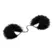 Bijoux Indiscrets Za Za Zu Feathered Soft Cuffs - Elegant Black Design