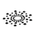 Bijoux Indiscrets Mimi Black - Decorative Rhinestone Body Stickers, 2 pcs