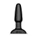 b-Vibe Rimming Plug 2 Black - Rotating Beads, Vibrating Tip, 15.2 cm