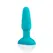 b-Vibe Rimming Plug 2 Teal - Rotating Beads & Remote, 15.2 cm Silicone