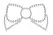 Bijoux Indiscrets Mimi Bow Silver - Decorative Body Accessories Set
