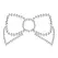 Bijoux Indiscrets Mimi Bow Silver - Decorative Body Accessories Set