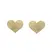Bijoux Indiscrets Flash Heart Adhesive Body Jewelry Gold Reusable