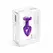 Diogol Anni R Aluminium Plug 25mm Heart Shape Purple Swarovski