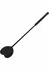 Ouch! Crop Whip Heart PU Leather - Precision Sensation Tool, Black