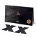 Bijoux Indiscrets Flash Cross Black Body Art Stickers - Reusable, Silicone