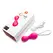 Gvibe Gballs 2 Petal Rose - Smart Kegel Trainer Bluetooth App Pink