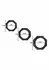HIDDEN DESIRE EXTREME Heavy C-Ring Set Silicone Black Adjustable
