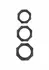 HIDDEN DESIRE EXTREME Heavy C-Ring Set Silicone Black Adjustable