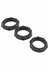 HIDDEN DESIRE EXTREME Heavy C-Ring Set Silicone Black Adjustable