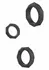 HIDDEN DESIRE EXTREME Heavy C-Ring Set Silicone Black Adjustable