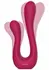 Xocoon Sync Sensation Vibrator Dual Motor Flexible Silicone Pink