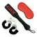 Sportsheets S&M Sweet Punishment Set - Compact Bondage Kit Black/Red