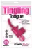 PowerBullet Tingling Tongue Pink - Compact Gel Finger Massager Waterproof