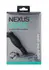 Nexus Glide Black - Anatomical Prostate Massager, 11.5 cm, Metal Accent