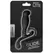 Nexus Glide Black - Anatomical Prostate Massager, 11.5 cm, Metal Accent
