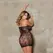 iCollection Checkered Mini Dress XL - Elegant Mesh Lingerie