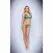 Baci Lingerie Twilight Petals Teddy Green S/M - Floral Lace Bodysuit