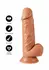 Inferno анатомично PVC дилдо за страпон, 21 см