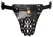ZADO Men's Leather Jockstrap Black - Adjustable, Lockable, Metal Accents