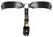 ZADO Men's Leather Jockstrap Black - Adjustable, Lockable, Metal Accents