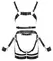 ZADO Leather Harness Set L/XL - Adjustable Premium Black Leather System