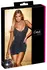 Cottelli PARTY Mini Dress M Black with Silver Zig-Zag Pattern Adjustable Straps