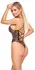 Cottelli LINGERIE Body Copper L - Shimmering Lace Bodysuit, Adjustable Straps