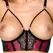 Cottelli LINGERIE Set Bra, Suspender Belt & String M Dark Red/Black