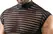 Svenjoyment Shirt XL Transparent Black with Horizontal Stripes