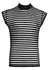 Svenjoyment Shirt XL Transparent Black with Horizontal Stripes