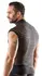 Svenjoyment Men's Shirt S Black Transparent Striped Short Sleeve
