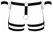 Svenjoyment Men's Harness S/M Adjustable Hip System with Handcuffs