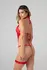 Christine Bodyset Renee Red - Elegant Lace Bodysuit, Open Crotch