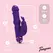 Teazers Silicone Rabbit Vibrator Purple 20-Function Flexible Model