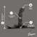 Teazers Silicone Strap-On Set Black Adjustable Harness 110cm