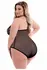 Baci Eco Lace & Mesh Teddy Black Queen Size - Sustainable Elegance