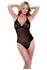 Baci Eco Lace & Mesh Teddy Black S/M - Sustainable Lingerie Design