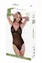 Baci Eco Lace & Mesh Teddy Black S/M - Sustainable Lingerie Design