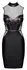 Cottelli PARTY Dress Net M Matte Look & Net, Copper Details, Size M