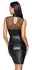 Cottelli PARTY Dress Net S Matte Look & Net, Rose Gold Details, Size S