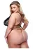 Baci Eco Lace & Mesh Teddy Black Queen Size - Sustainable Elegance
