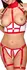 Cottelli COSTUMES Nurse S Two-Piece Open Bra & Suspender Thong Set White/Red